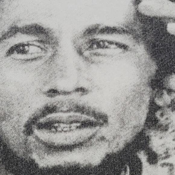 Bob-Marley Cropped Sweatshirt Women Large 20x21 Reggae White - Picture 14 of 15